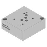 Aluminum Valve Subplate - AD05HSPB12P