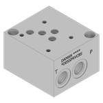 Aluminum Valve Subplate - AD05SPRVC8S