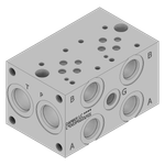 Aluminum FlexMount Manifold - LAD03P022S/GS