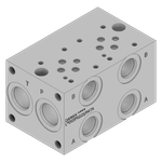 Aluminum FlexMount Manifold - LAD03P022S/PATA