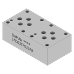 Aluminum FlexMount Tapping Plate - LAD03TP022AB