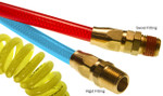 TR YLW FLEXEEL 1/4X10' COIL W 2 1/4 MPT RIGID FITTINGS - PUE38-104-TY
