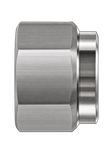 DNA stainless steel compression fitting — representative colored series image; dimensions vary by model.