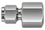 DSA stainless steel compression fitting — representative colored series image; dimensions vary by model.
