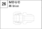 MDUC manufacturer series illustration; representative only. Size, dimensions and finish vary by model.
