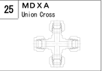 MDXA manufacturer series illustration; representative only. Size, dimensions and finish vary by model.