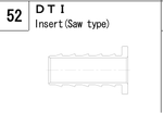 DTI provisional series illustration. Confirm the fitting type, tube size and thread before ordering; dimensions and finish vary.
