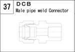 DCB manufacturer series illustration; representative only. Size, dimensions and finish vary by model.