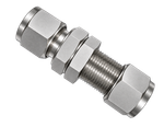 DSU stainless steel compression fitting — representative colored series image; dimensions vary by model.