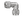 DLA stainless steel compression fitting — representative colored series image; dimensions vary by model.