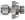 DCM stainless steel compression fitting — representative colored series image; dimensions vary by model.