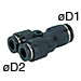 PW Reducing Tube Union Y