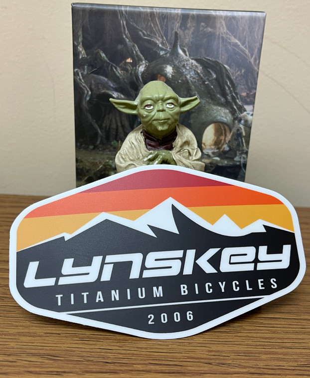 mountain sticker with Yoda from Star Wars