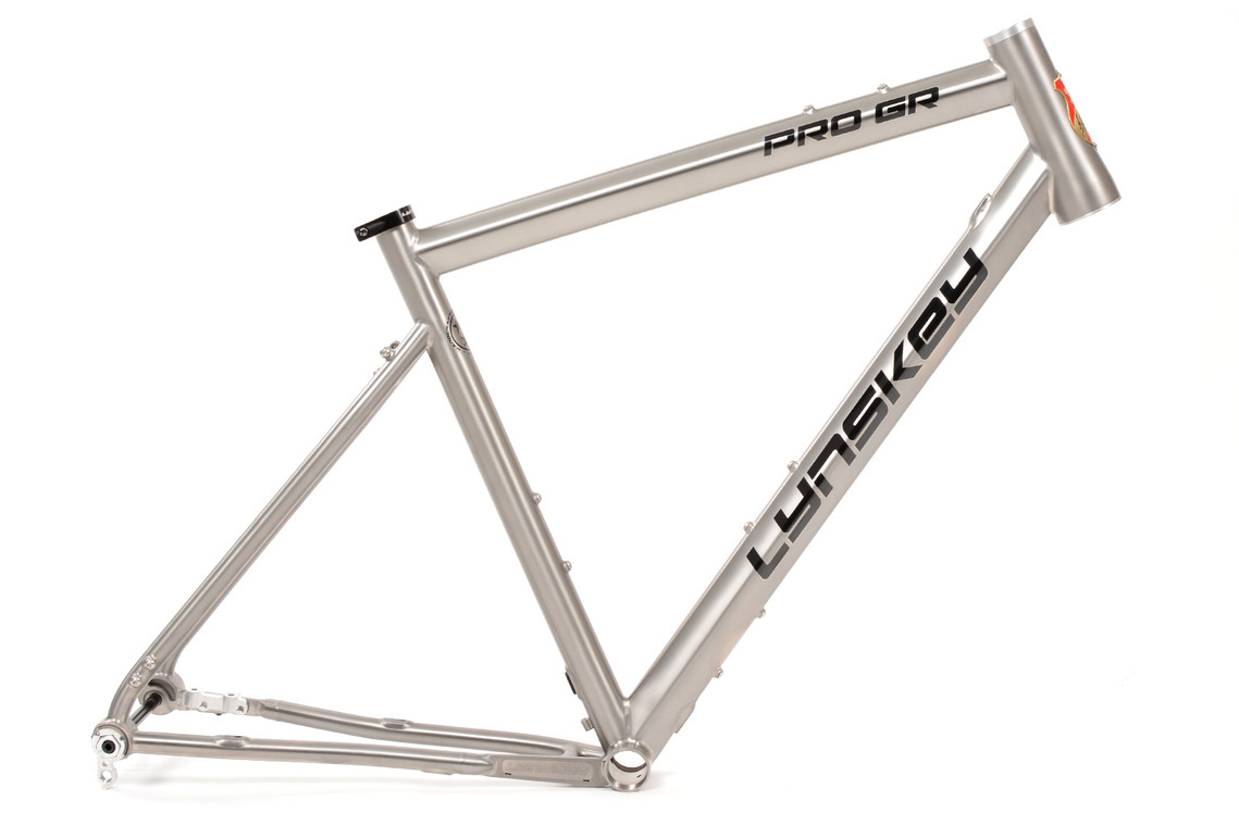 side view of PRO GR Titanium Bicycle Frame 
