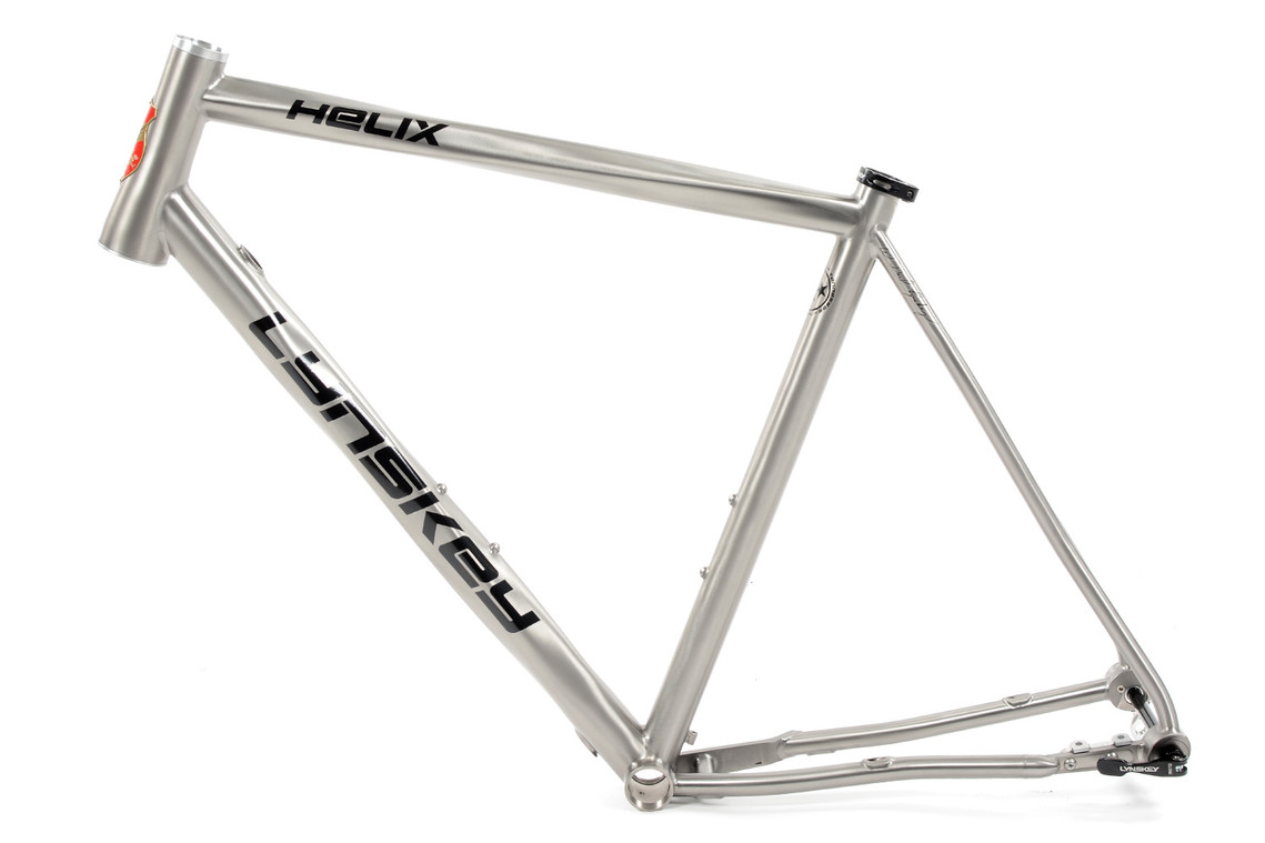 Side view of the Helix Disc Road Frame 