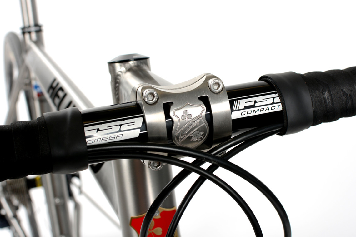 Lynskey titanium bicycle stem (installed on bicycle)