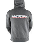 Gray Hoodie Back w/ Lynskey Titanium Bicycles