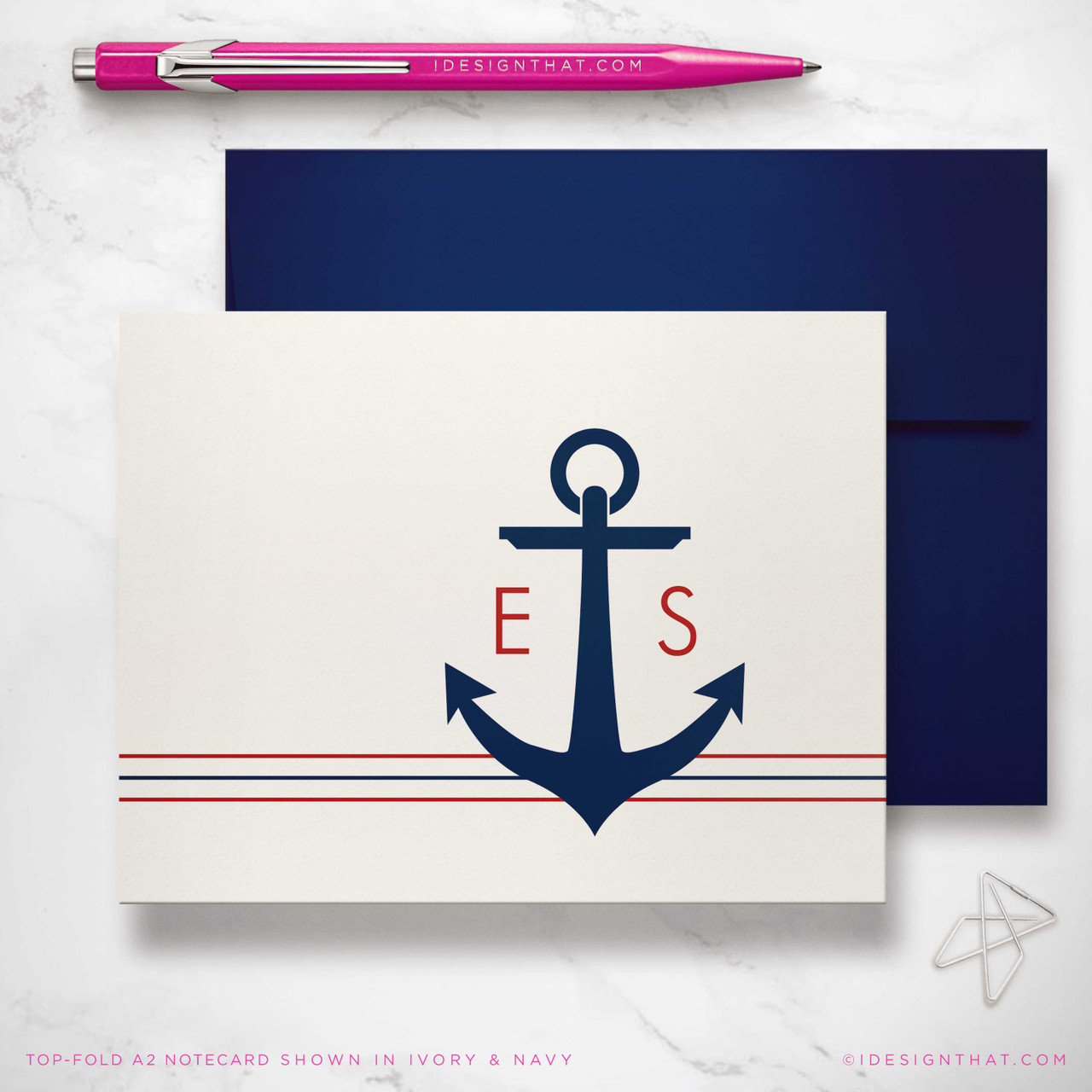 Personalized Notecards - anchor