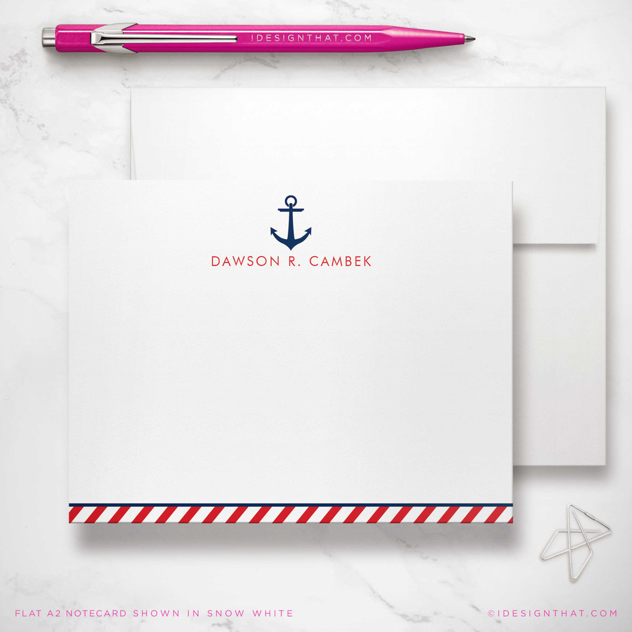 Personalized Notecards - anchor