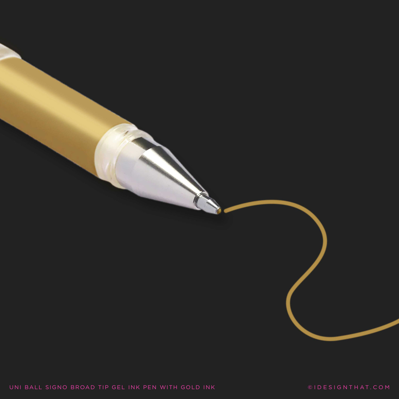 Uni Gel Ballpoint Pen Ball Signo Bold 1.0mm Gold (UM153.25)