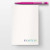 Tall 5 × 7 rainbow personalized notepad with pen—custom kids desk pad, name “Easton”