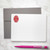 Personalized monogrammed stationery set with custom envelopes