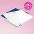 Monogram flat note cards shown at an angle with script initial and personalized family name. Monogram flat note cards shown at an angle with script initial and personalized family name.