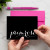 A bold script folded notecard designed as a fun personalized gift for teen girls.