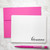 Personalized stationery set with chic calligraphy design