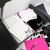 Holla Swash personalized stationery gift set in an open box with coordinated notecards, notepads, envelopes, and stickers.