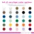 Ink and envelope color options for Slim Monogram personalized flat notecards