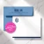Personalized flat notecard with monogram and return-address envelope printing example