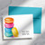 Macaron folded notecard set with cheerful watercolor dessert artwork and personalized name
