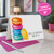 Macaron folded notecards with envelopes, personalized with a name for cheerful dessert stationery