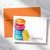 Macaron folded notecard set for thank-you notes, birthday messages, and everyday correspondence