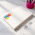 Macaron notepad personalized with a name for meal planning, grocery lists, and kitchen counter notes