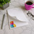Personalized Macaron rectangular notepad with unlined pages for quick notes and open writing space