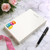 Personalized macaron desk notepad with lined pages for lists, reminders, and handwritten notes