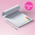 Macaron square notepad personalized with a name for cheerful desk notes and quick reminders