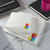 Colorful macaron square notepad with name personalization, lined pages, and a cheerful desk gift style