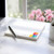 Personalized macaron desk pad with colorful French macarons and a custom printed name