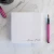 Square notepad stack showing top-glued construction and substantial writing paper