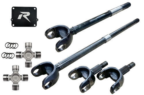 Revolution Gear Discovery Series 2018+ Wrangler JL and JT 1-Piece Chromoly Front Axle Kit