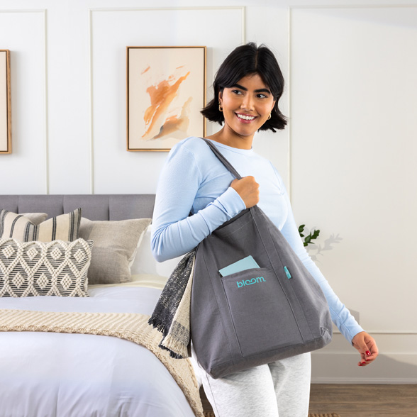Bloom Linen/Cotton Tote bag