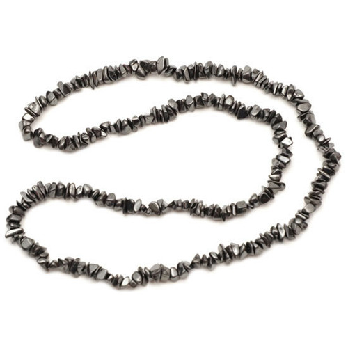 Hematite (32 Inch) Crystal Chip Necklace