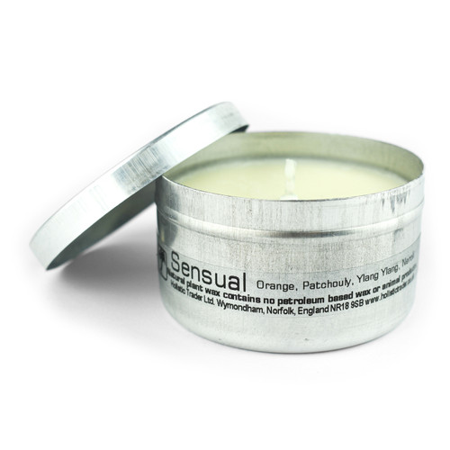 Sensual Travel Tin Candle (With Essential Oils)