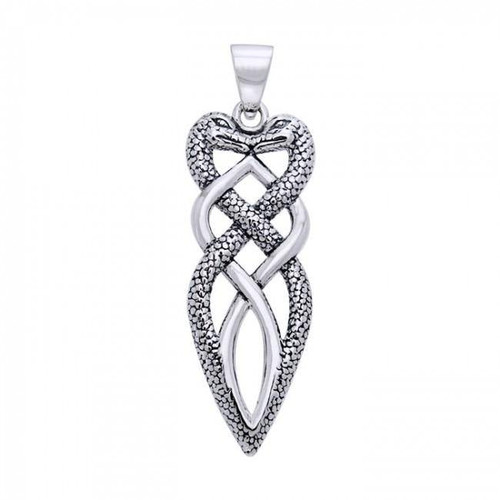 Celtic Snake Pendant (Sterling Silver)