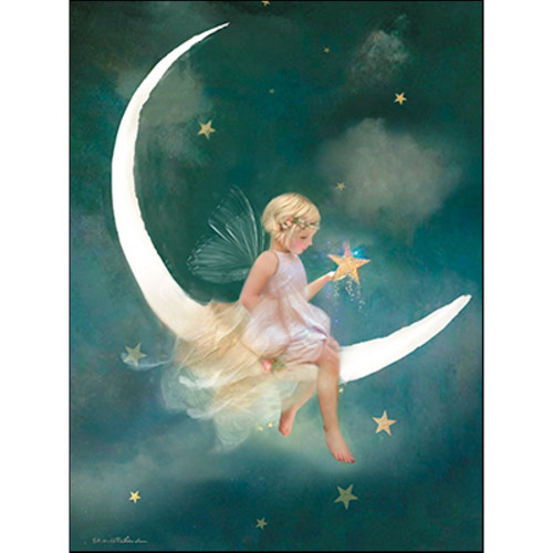New Moon Fairy Wish Greeting Card (Birthday)