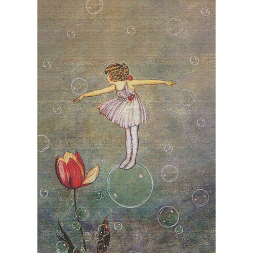 Floating On A Bubble Greeting Card (Birthday)