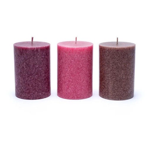 Unscented Earth Candles (Set of 3)